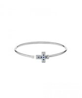 Bracciale Damiani Donna Belle Epoque in Oro bianco Zaffiro 0.12 Ct 20083315 - 20083315